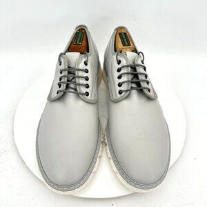 Fabi Men Size EU 43 US 10.5 Light Grey Leather White Rubber Sole Casual Shoes